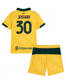 Billige Fotballdrakt AC Milan Ardon Jashari #30 Replika Tredjedraktsett Barn 2025-26 Kortermet (med bukser)